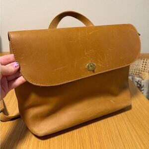 Parker Clay - Tan Leather Backpack